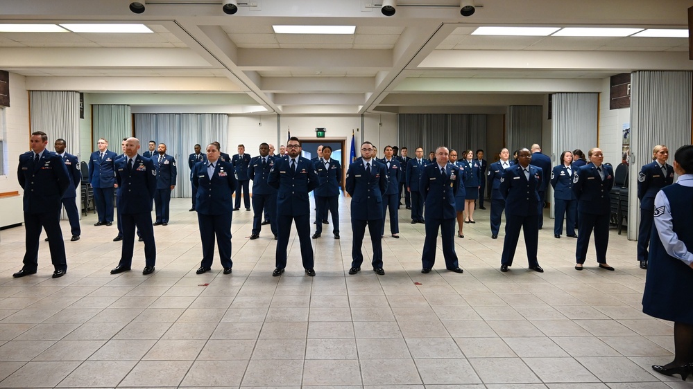 Wing Staff Agencies Airmen receive Open Ranks Inspection