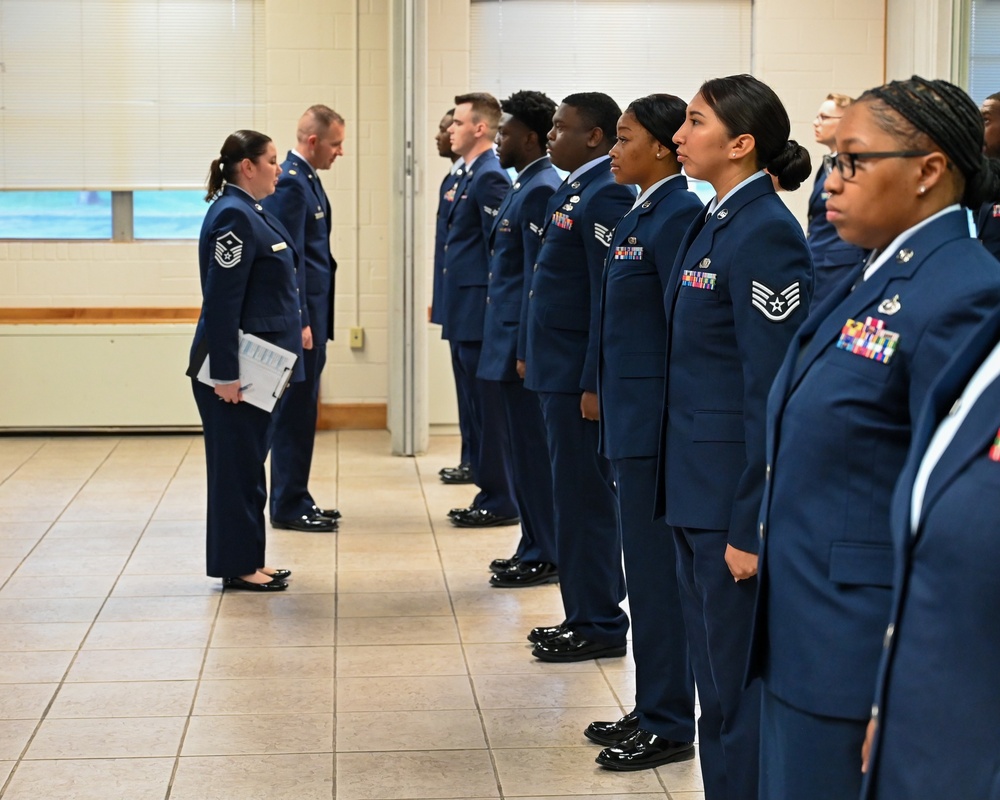 Wing Staff Agencies Airmen receive Open Ranks Inspection