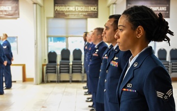 Wing Staff Agencies Airmen receive Open Ranks Inspection