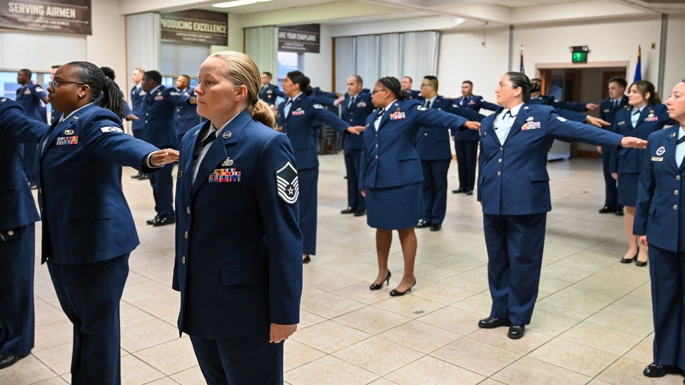 Wing Staff Agencies Airmen receive Open Ranks Inspection