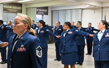 Wing Staff Agencies Airmen receive Open Ranks Inspection