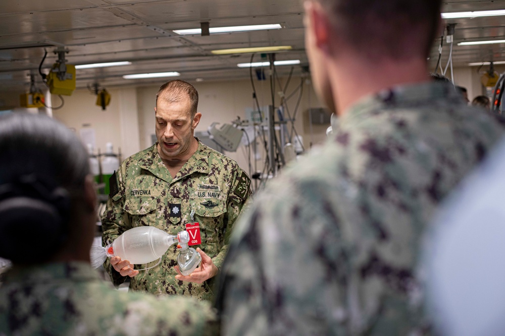 Joint Triage and Tactical Combat Casualty Care Training Aboard the USS Iwo Jima (LHD 7)