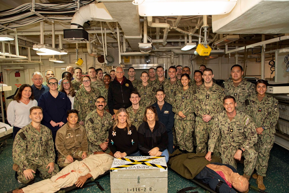 Joint Triage and Tactical Combat Casualty Care Training Aboard the USS Iwo Jima (LHD 7)