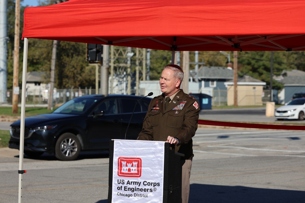 U.S. Army Corps of Engineers, Rep. Frank Mrvan, and Gary Mayor Eddie Melton Celebrate Completion of Calumet Region Gary Sanitary District Force Main Replacement Phase II Project