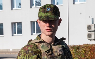 U.S. Army soldiers display combat vehicles in Johvi, Estonia