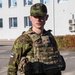 U.S. Army soldiers display combat vehicles in Johvi, Estonia