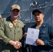 Tripoli Sailors Are Awarded and Frocked