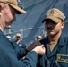 Tripoli Sailors Are Awarded and Frocked