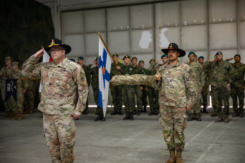Regional Command East Maneuver Battalion Conduct Transfer of Authority Ceremony