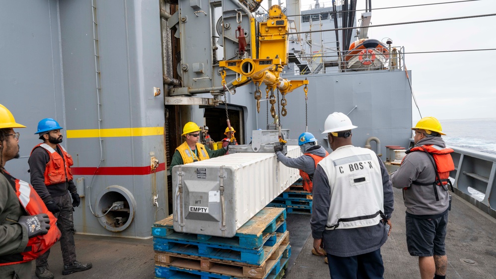 Navy Demonstrates First At-sea Reloading of Vertical Launching System with TRAM