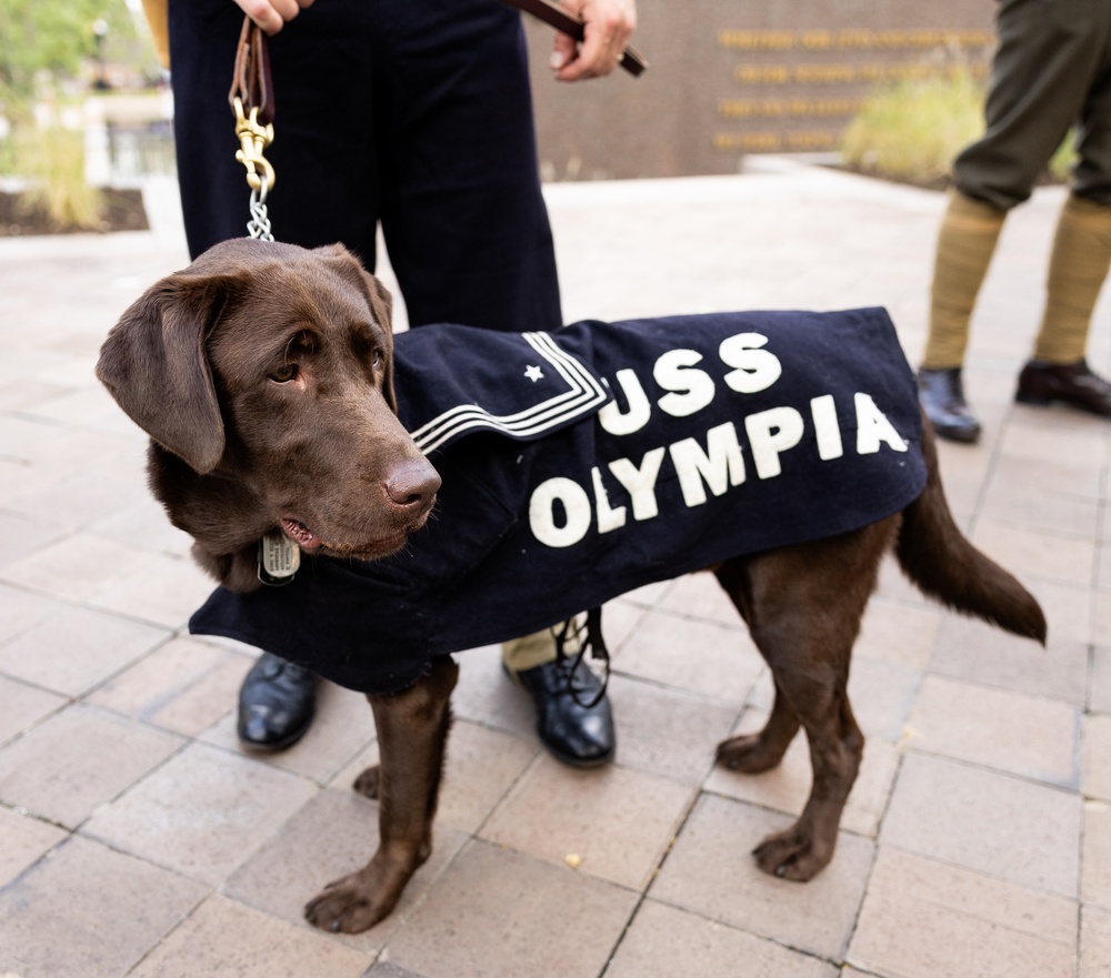 U.S. Navy Dog at the WWI Illumination Ceremony