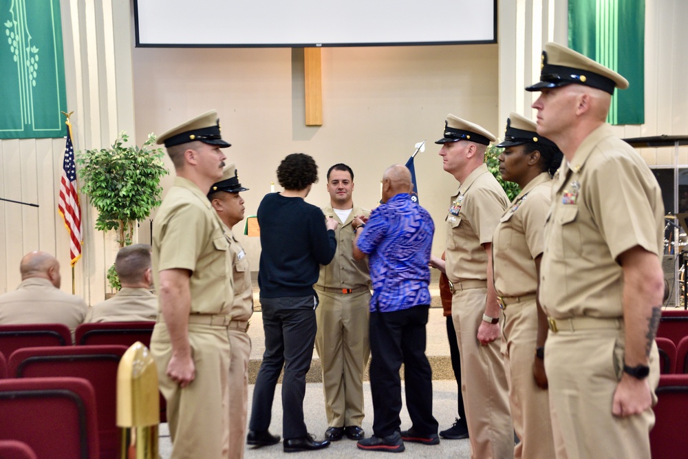 Newly pinned chiefs at NMRTC Twentynine Palms reflect on the journey to earning their anchors