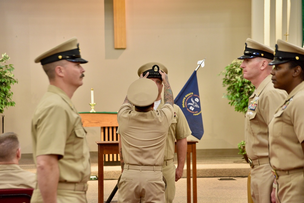 Newly pinned chiefs at NMRTC Twentynine Palms reflect on the journey to earning their anchors