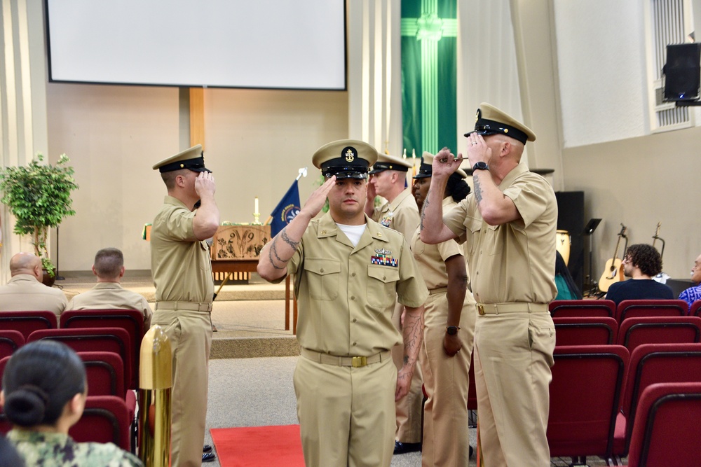 Newly pinned chiefs at NMRTC Twentynine Palms reflect on the journey to earning their anchors