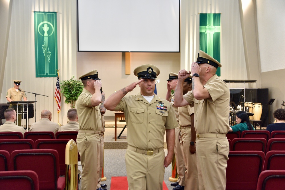 Newly pinned chiefs at NMRTC Twentynine Palms reflect on the journey to earning their anchors