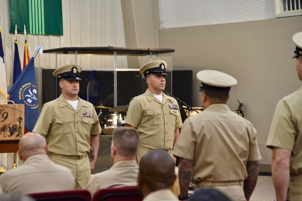 Newly pinned chiefs at NMRTC Twentynine Palms reflect on the journey to earning their anchors