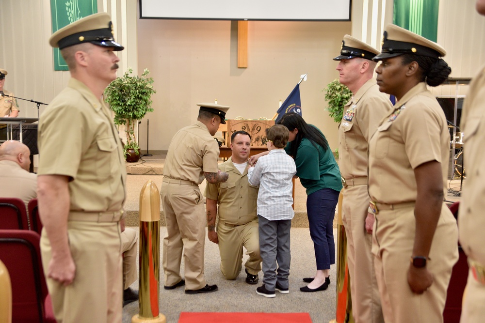 Newly pinned chiefs at NMRTC Twentynine Palms reflect on the journey to earning their anchors