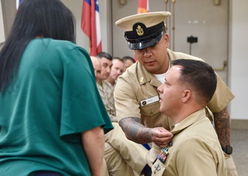 Newly pinned chiefs at NMRTC Twentynine Palms reflect on the journey to earning their anchors