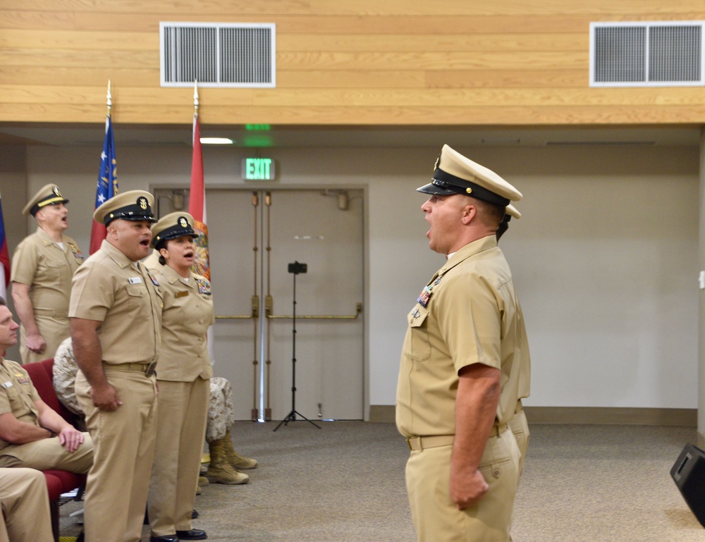 Newly pinned chiefs at NMRTC Twentynine Palms reflect on the journey to earning their anchors