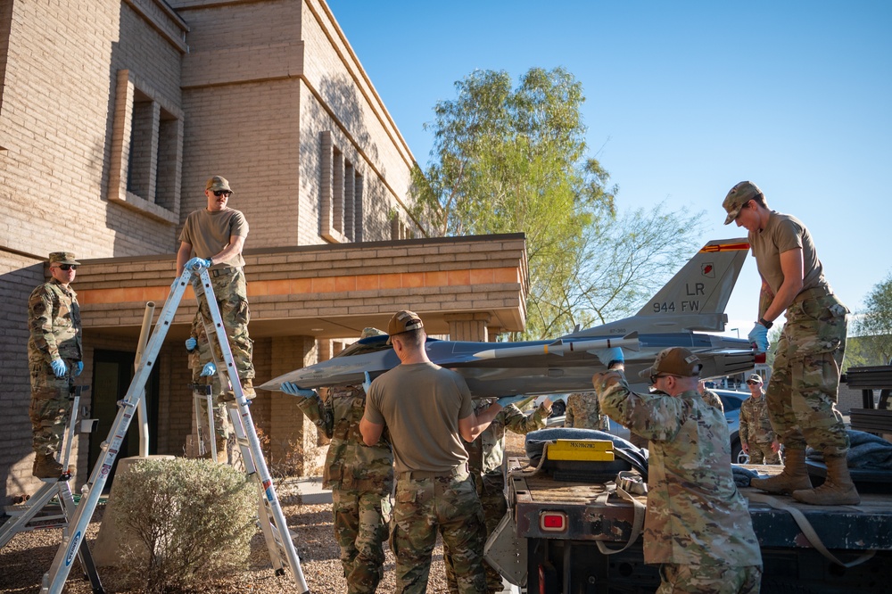 Hellion Reborn: Restored F-16 Display Honors 944th FW Legacy, Future