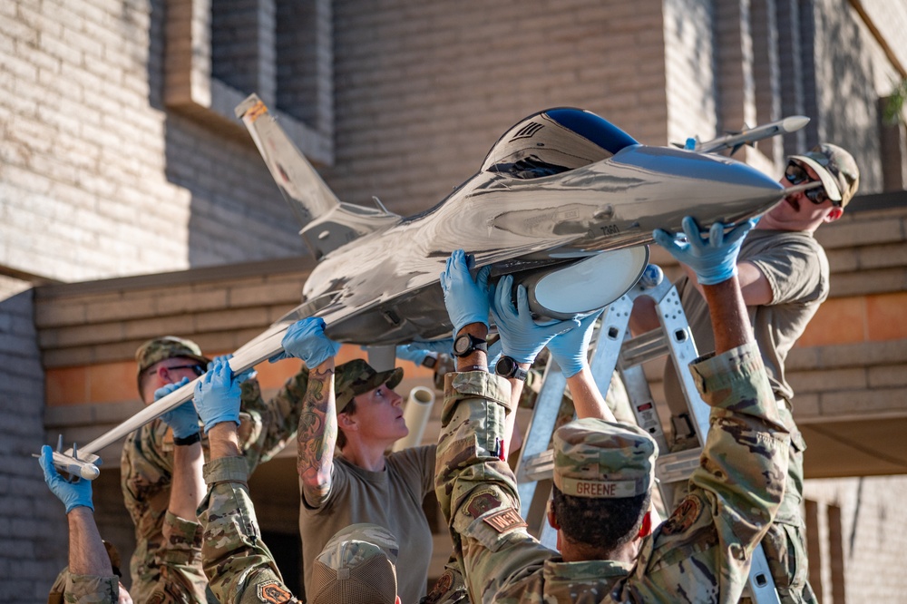 Hellion Reborn: Restored F-16 Display Honors 944th FW Legacy, Future