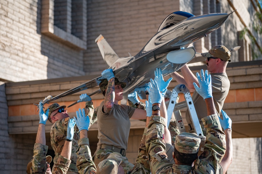 Hellion Reborn: Restored F-16 Display Honors 944th FW Legacy, Future