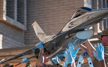 Hellion Reborn: Restored F-16 Display Honors 944th FW Legacy, Future