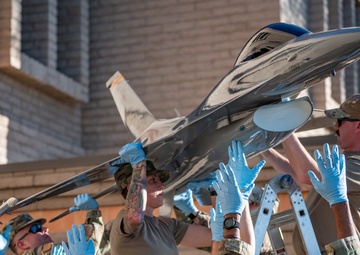 Hellion Reborn: Restored F-16 Display Honors 944th FW Legacy, Future