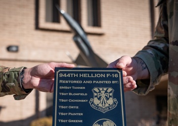 Hellion Reborn: Restored F-16 Display Honors 944th FW Legacy, Future