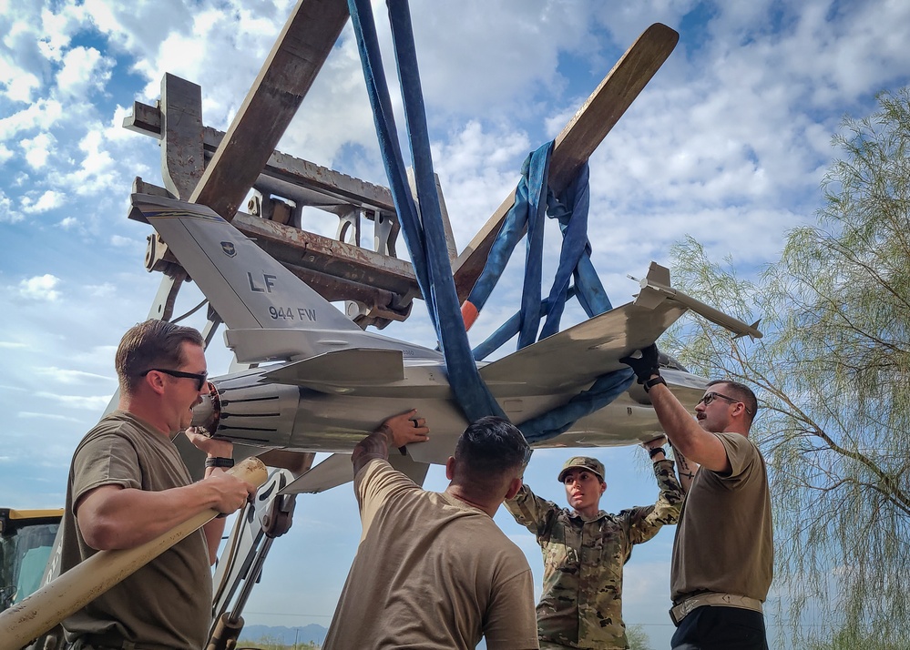 Hellion Reborn: Restored F-16 Display Honors 944th FW Legacy, Future