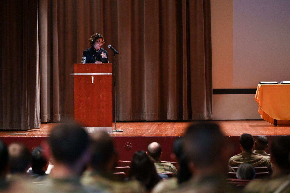 Chief Master Sergeant Karmann-Monique Pogue Visits Vandenberg