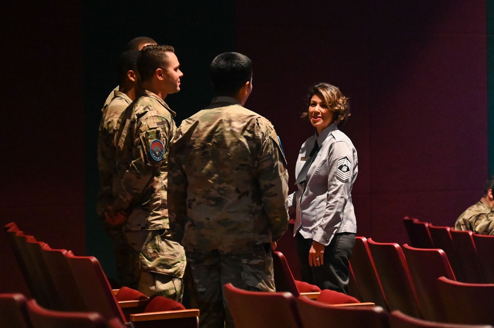 Chief Master Sergeant Karmann-Monique Pogue Visits Vandenberg