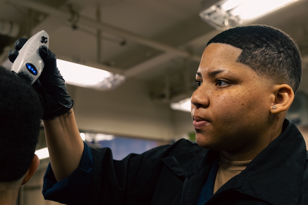 Shipboard Barbershop Operations