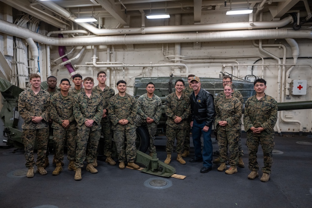 Marine Corps Cannoneer awarded NAM aboard USS Somerset