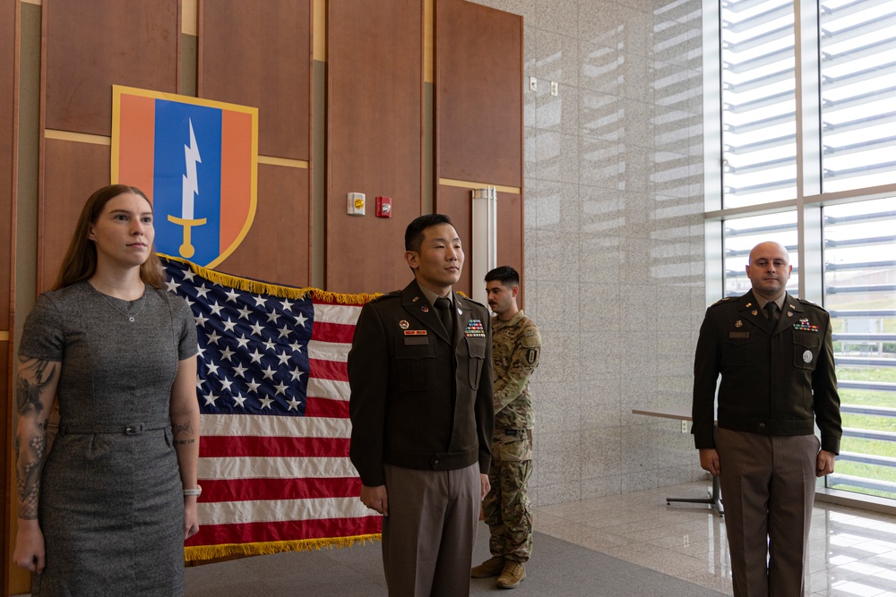 1st lt. Gleason promotion ceremony