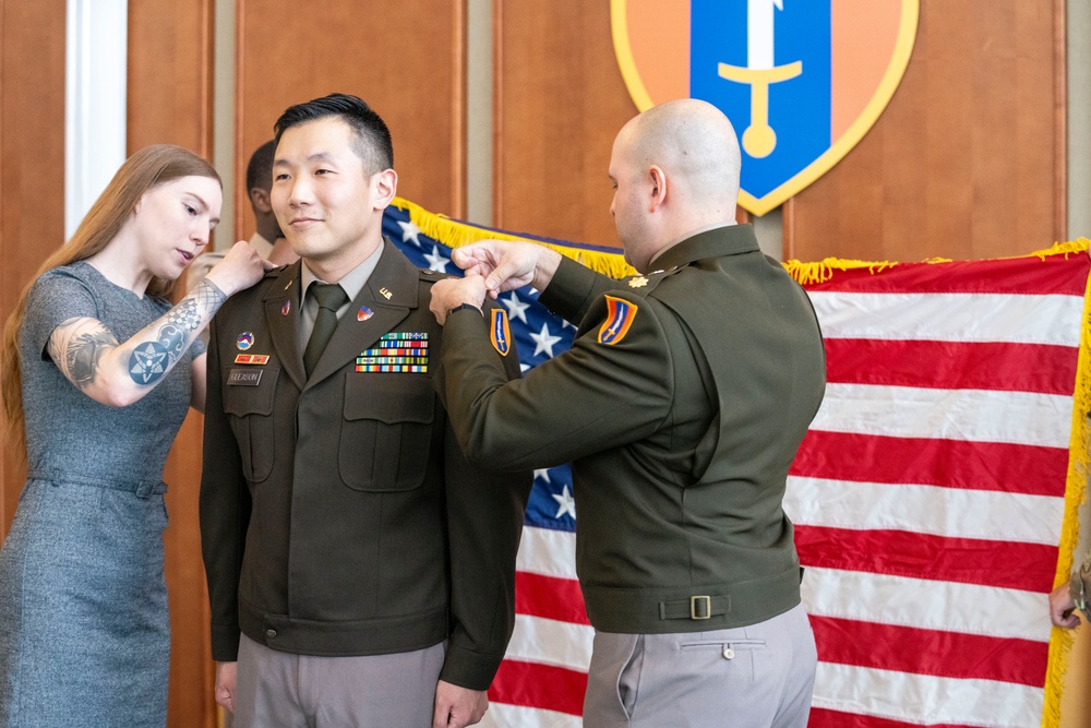 1st lt. Gleason promotion ceremony