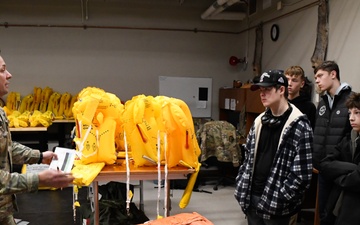 North Pole Junior Reserve Officer Training Corps (JROTC) tours the 168th Wing