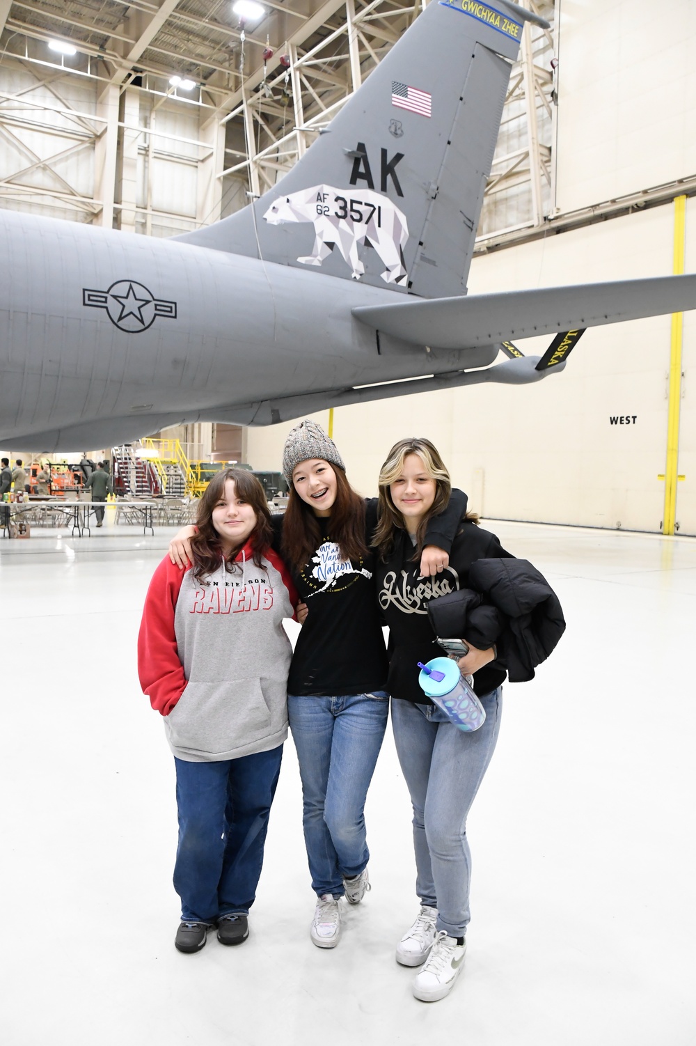 North Pole Junior Reserve Officer Training Corps (JROTC) tours the 168th Wing