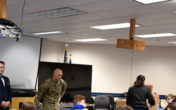 North Pole Junior Reserve Officer Training Corps (JROTC) tours the 168th Wing