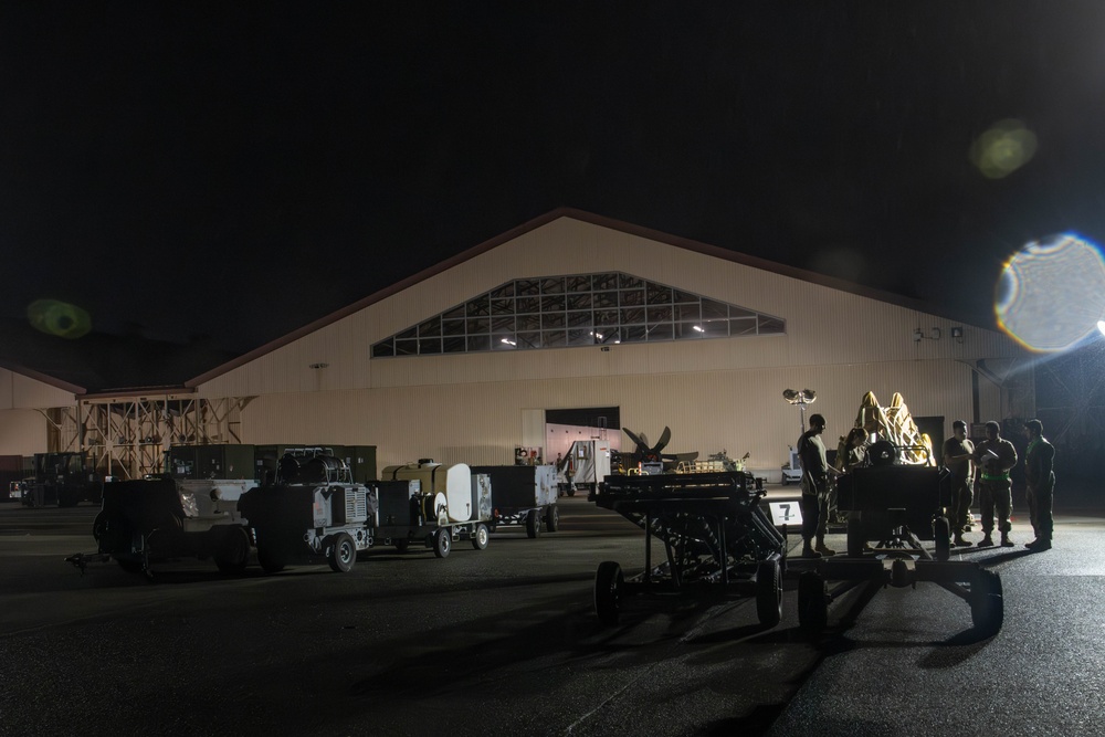 374 LRS stages cargo for BM 25-1