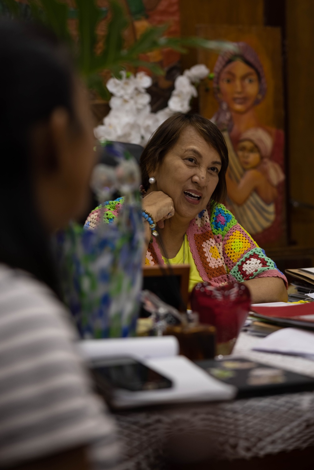 KAMANDAG 8: III MEF Civil Affairs Marines meet with the Governor of Batanes