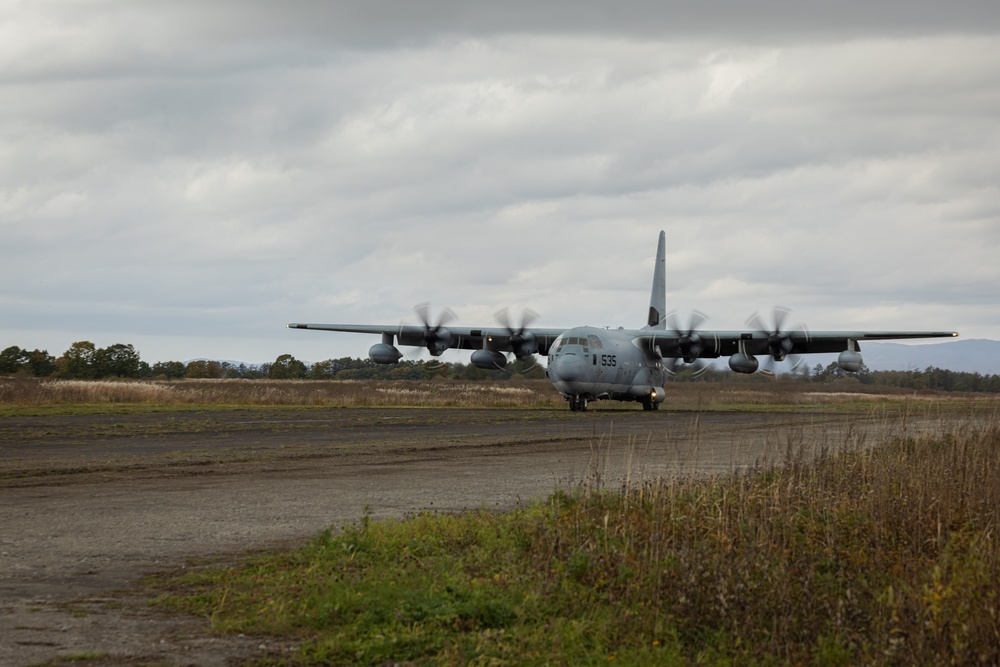 Keen Sword 25 | 3/12 Marines arrive in JASDF Kenebetsu Air Base