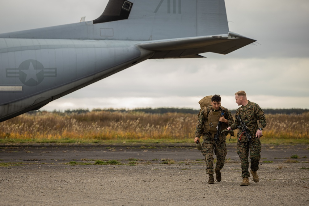 Keen Sword 25 | 3/12 Marines arrive in JASDF Kenebetsu Air Base