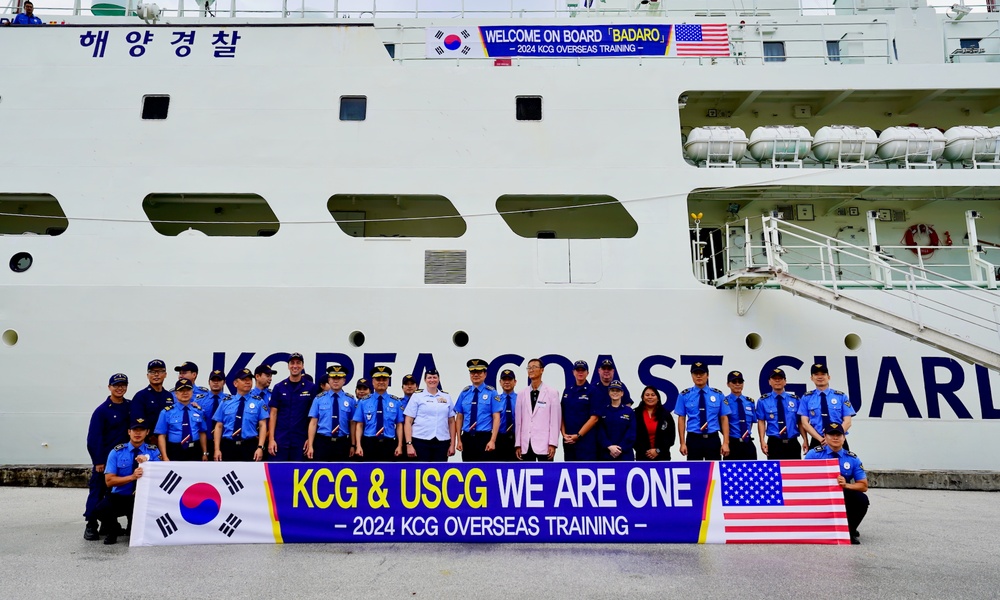 Korea Coast Guard (KCG) training ship KCG 3011 Badaro (바다로호) arrives in Guam