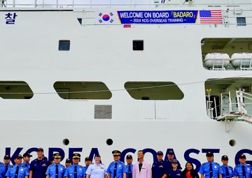 Korea Coast Guard (KCG) training ship KCG 3011 Badaro (바다로호) arrives in Guam