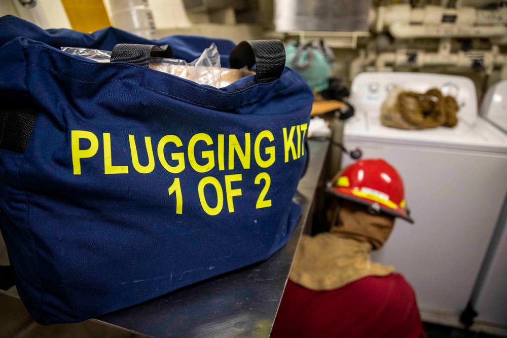 USS Ralph Johnson Conducts Flying Squad Drill