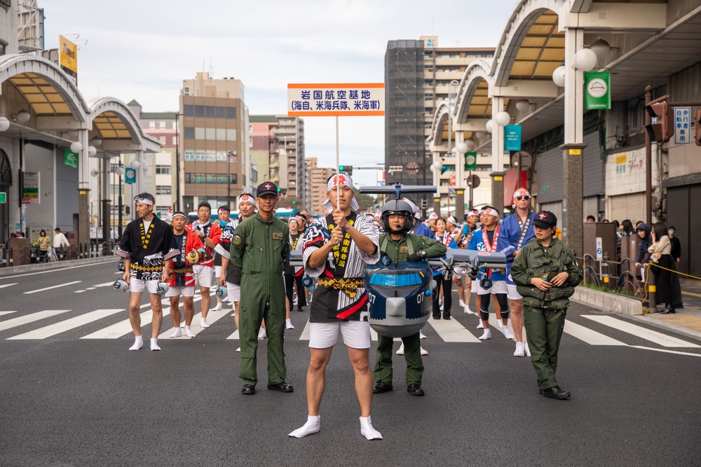 MCAS Iwakuni Marines, Sailors and JMSDF Members Participate in Iwakuni Matsuri Festival and Parade