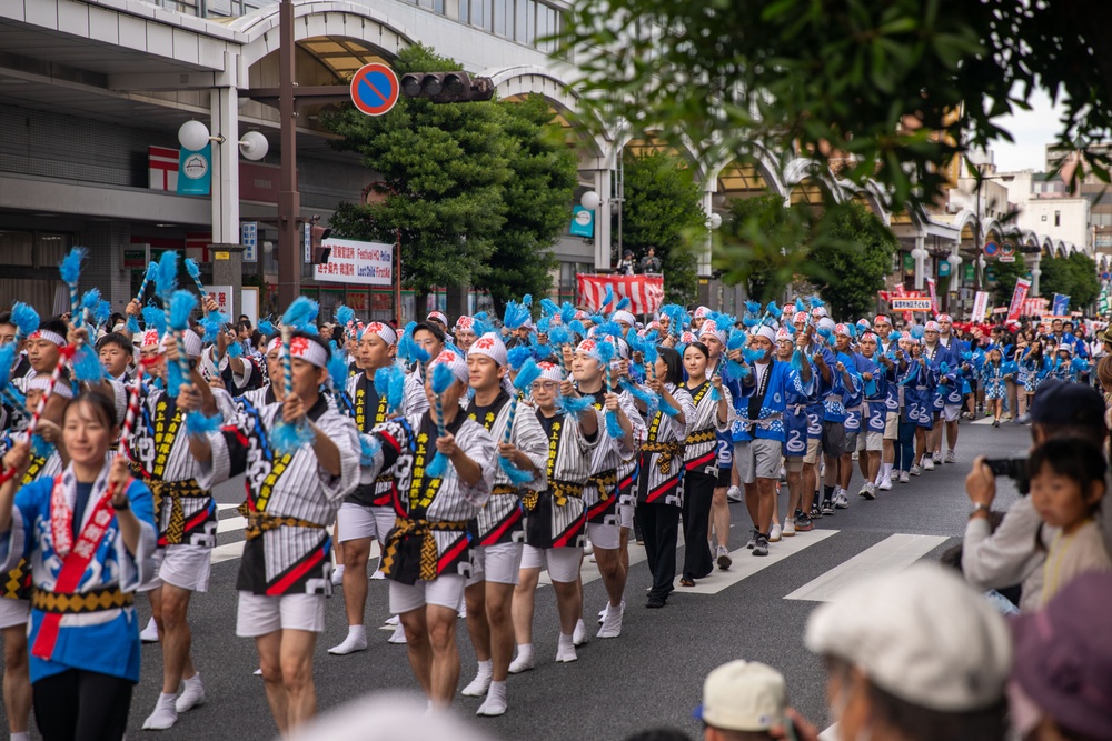 MCAS Iwakuni Marines, Sailors and JMSDF Members Participate in Iwakuni Matsuri Festival and Parade