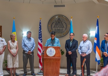 Joint Task Force-Micronesia visits Palau for Congressional meetings, Angaur’s 80th Liberation Day