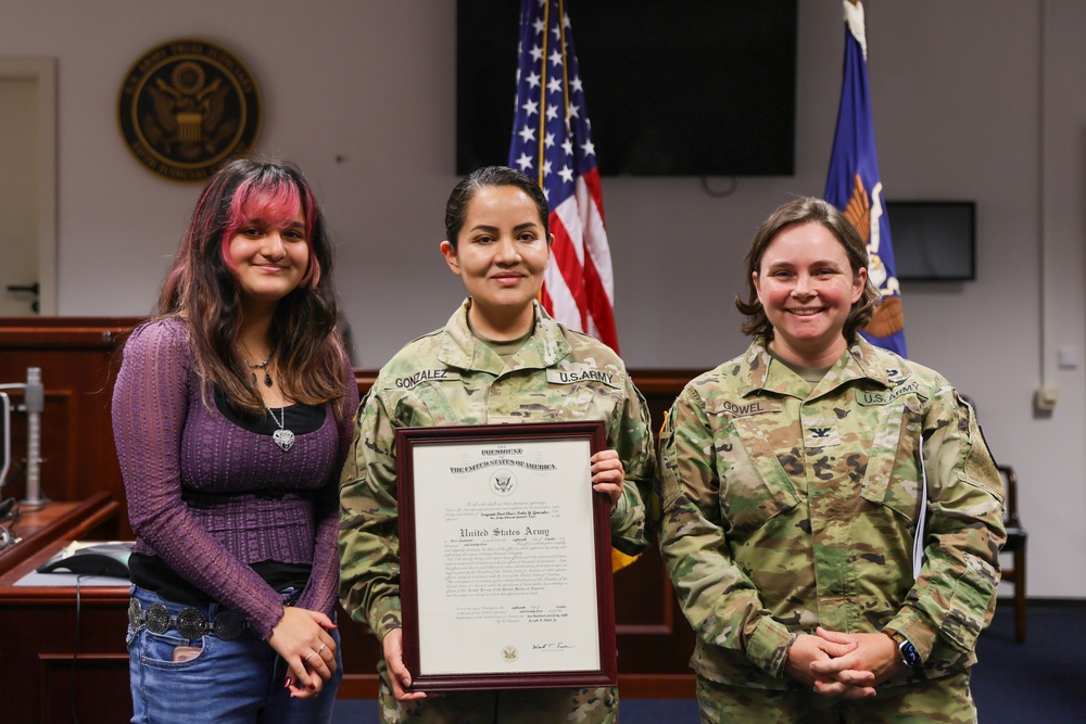 From Enlisted to Officer: 21st TSC Soldier Lives Army Dream